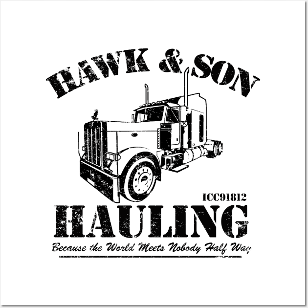 Hawk and Son Hauling Wall Art by MikesTeez